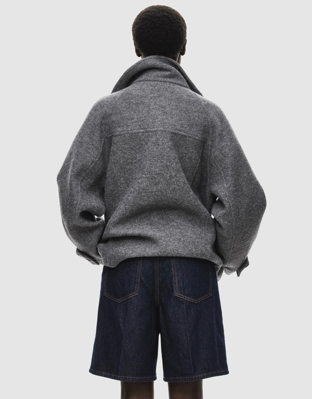 M.N.G - Wool Funnel-Neck Coat