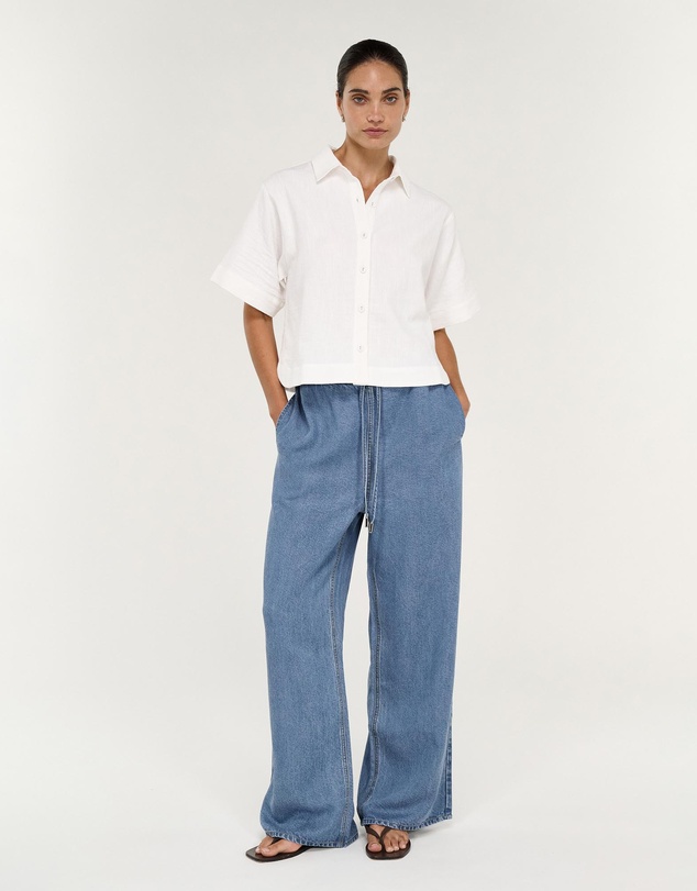Staple the Label - Talia Chambray Relaxed Pants