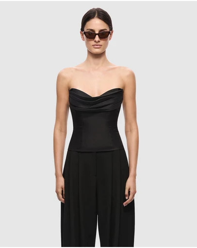 MISHA - The Volta Silk Bustier Top