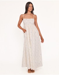 Petal & Pup - Odessa Maxi Dress - White Floral