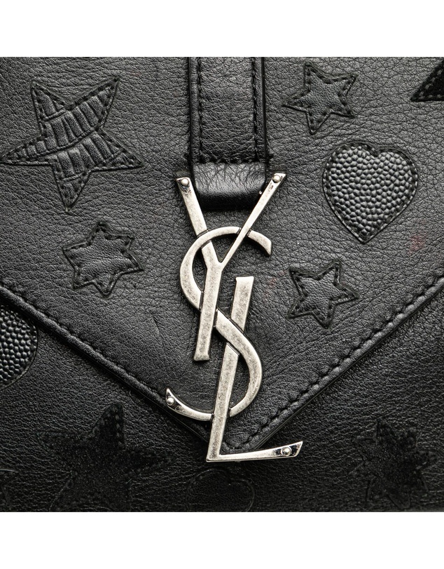 Pre-Loved by Azura Reborn - Pre-Loved Medium Monogram Heart Patchwork Chain Wallet
