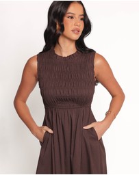 Petal & Pup - Lanna Maxi Dress - Chocolate