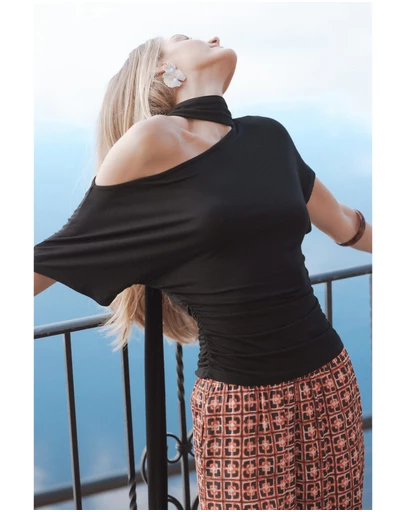 Petal & Pup - Clarke Off The Shoulder Tie Top - Black