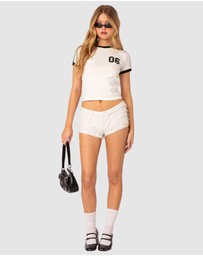 EDIKTED - Kassidy contrast T shirt
