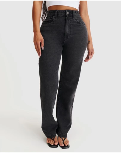 Cotton On - Curvy Stretch Straight Jeans