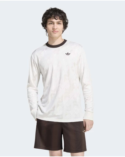 adidas Originals - JACQUARD TREFOIL LONGSLEEVE JERSEY Mens