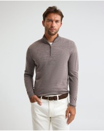 Oxford - Merino Zip-Neck Wool Pullover