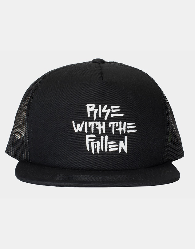 Fallen Footwear - Fallen Footwear Rwtf Cotton Twill Hat Flat Visor Printed Logo - Black