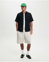 Cotton On - Relaxed Linen Short Sleeve Shirt