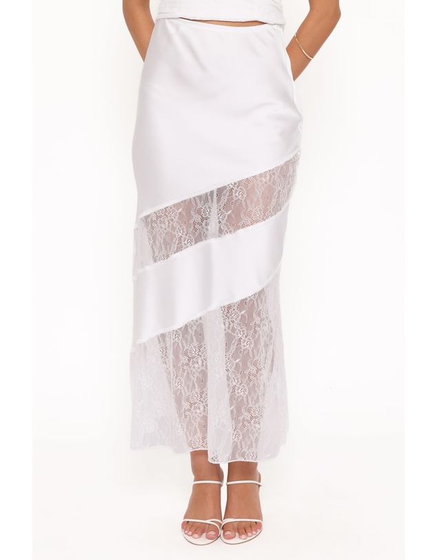 Petal & Pup - Winona Lace Maxi Skirt - White