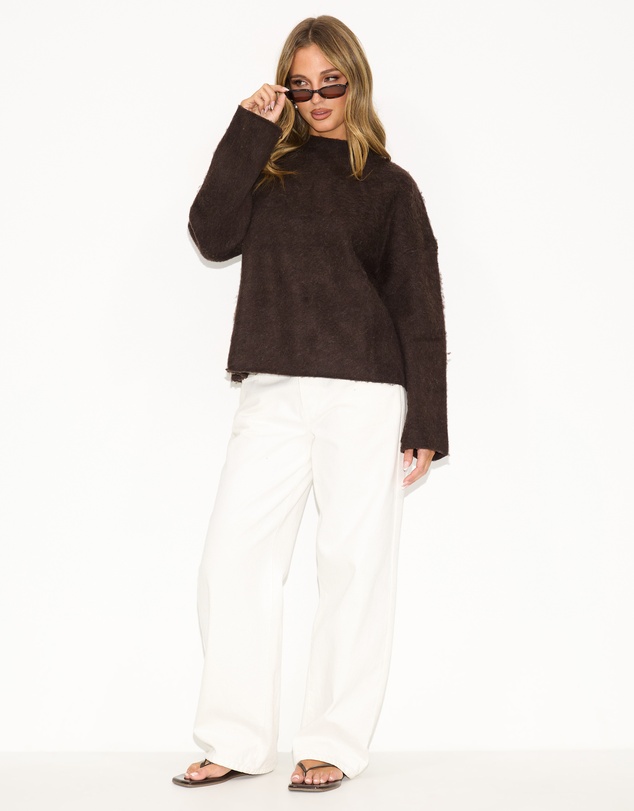 Dazie - Talia Fluffy Knit Jumper