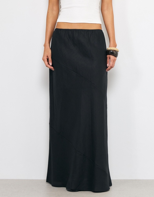 AERE - Zella Linen Maxi Skirt