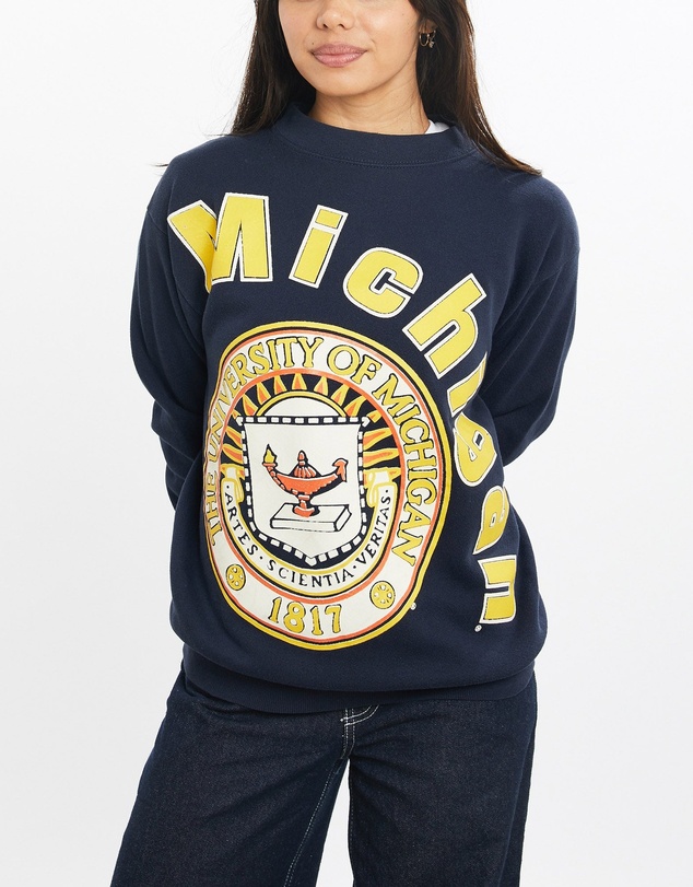 Vintage by The Real Deal - Pre Loved - Vintage 90s University of Michigan Sweatshirt