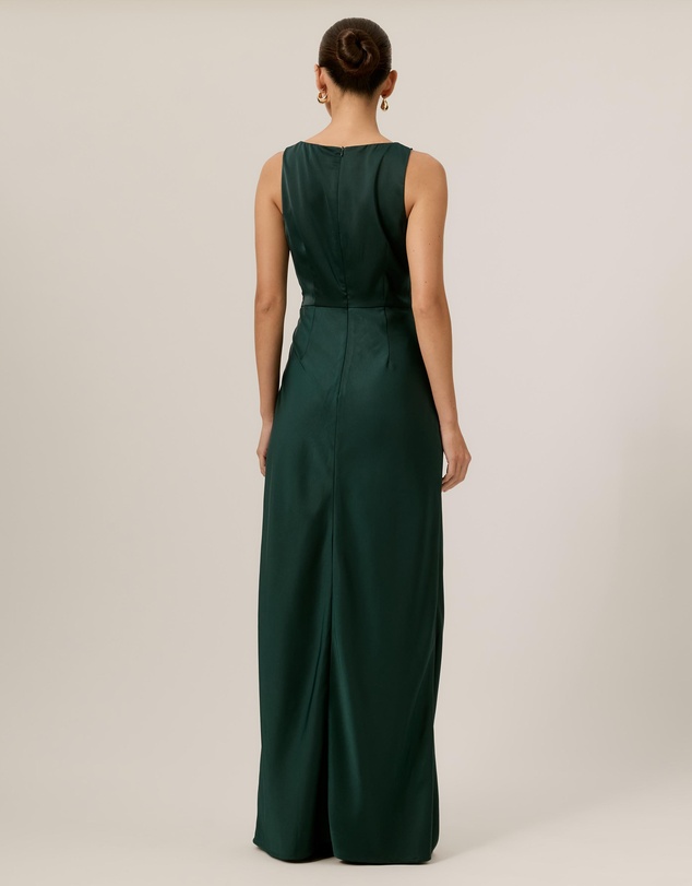 Tussah - Isabel Draped Satin Maxi Dress