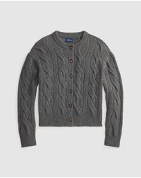 Polo Ralph Lauren - Cable-Knit Wool-Cashmere Cardigan - ICONIC EXCLUSIVE