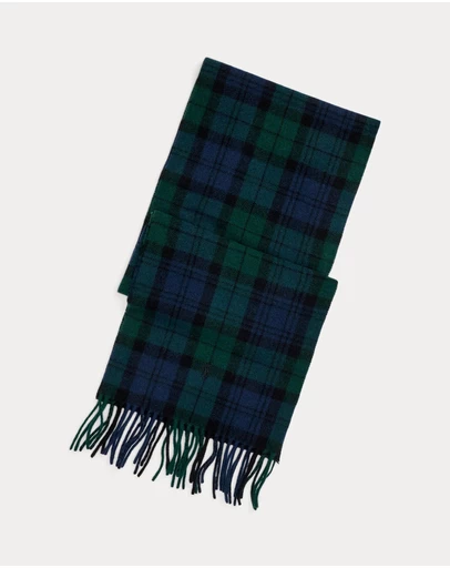 Polo Ralph Lauren - Plaid Fringe Wool Scarf