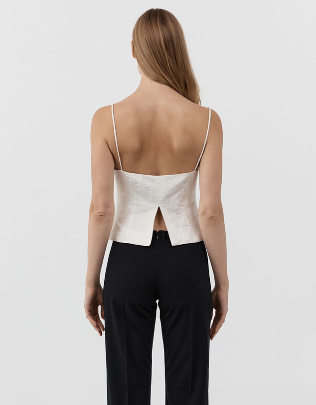 St. Agni - Silk Wool Jacquard Cami