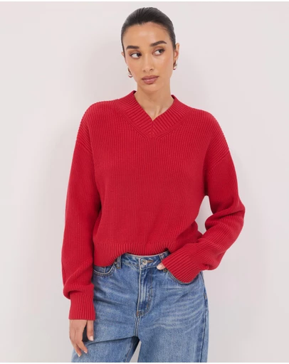 Calli - Ronnie V-Neck Jumper