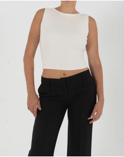 Lydan The Label - Boat Neckline Knit Top