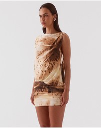 SOVERE - Odette Drape Mini Dress