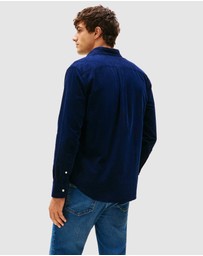 Tommy Hilfiger - Regular Fit Flag Embroidery Corduroy Shirt