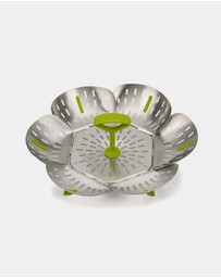 Joseph Joseph - Bloom™ Stainless Steel Folding Steamer Basket (Green)