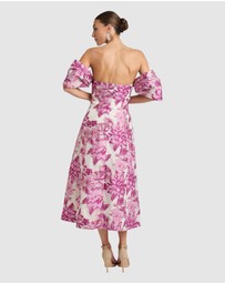 Romance by Honey and Beau - Seanna Off Shoulder Midi Dress
