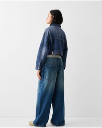 Bershka - Cropped Denim Jacket
