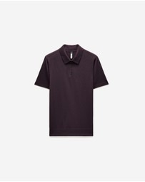 Calibre - Merino Wool Polo Currant