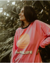 Banabae - Parklife Ladies Long Sleeve Tee - Peony