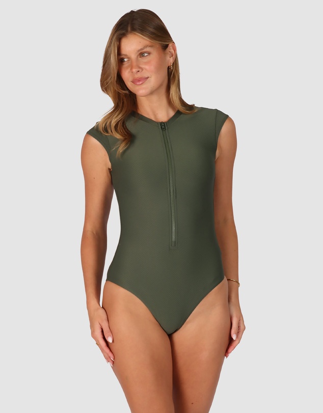Baku Swimwear - Rococco Zip Front Surfsuit Swimwear
