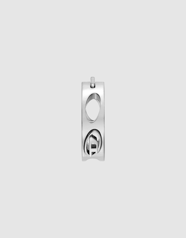 Diesel - D Logo Silver Earring