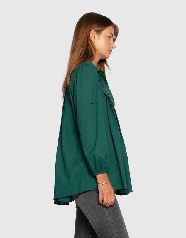 Belle & Bloom - Catch Feelings Pintuck Shirt