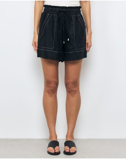 Black With White Stitch
