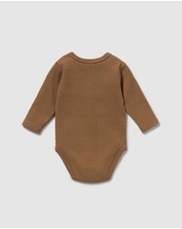 Wilson & Frenchy - Organic Rib Long Sleeved Bodysuit - Babies