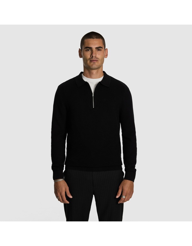 yd. - Angus Long Sleeve Polo Knit Jumper
