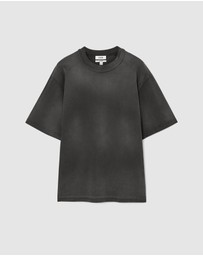 COS - Oversized Faded Mock-Neck Shirt