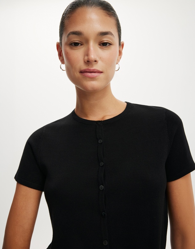 Cotton On - Cap Sleeve Crew Cardigan