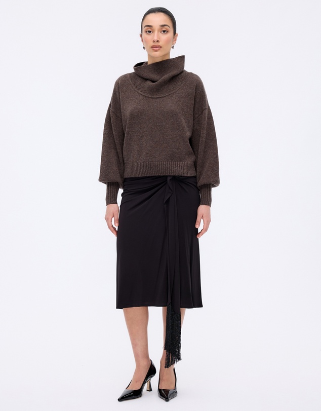 Minima Esenciales - Rian Wool Cashmere Funnel Neck Jumper