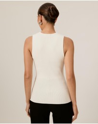 Tussah - Paris Ribbed Knit Zip Top