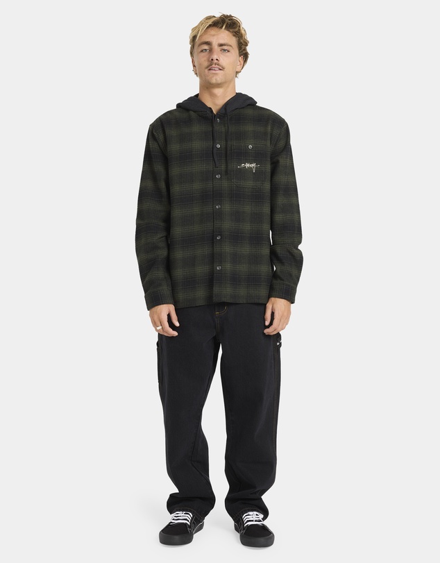 Billabong - Mens Baja Surf Hooded Flannel Shirt
