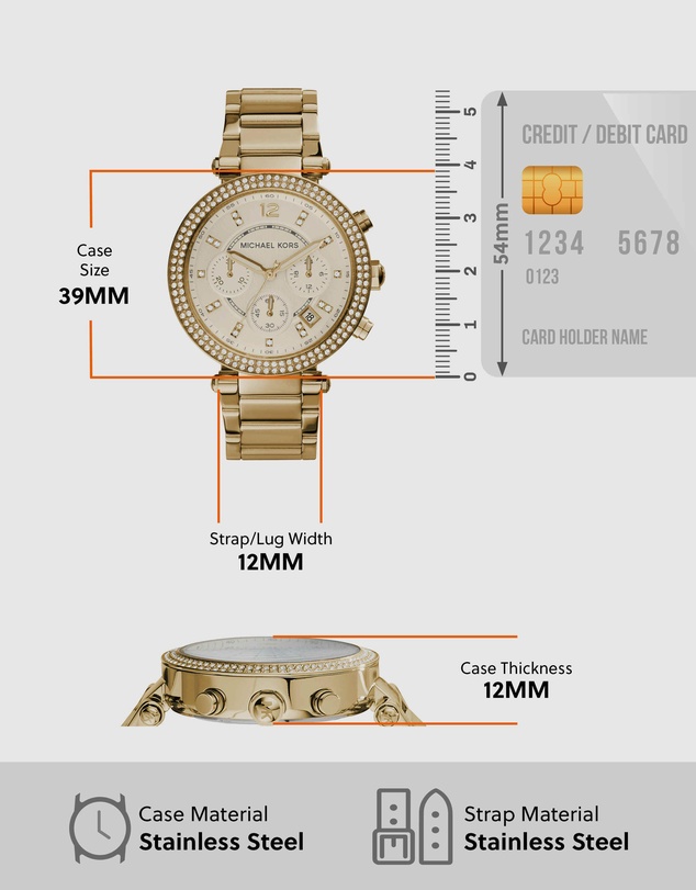 Michael Kors - Parker Gold Chronograph Watch