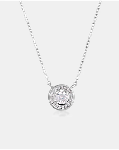Georgini - Milestone Cubic Zirconia Silver Halo Pendant