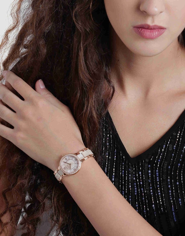 Fossil - Virginia Rose Gold Tone Analogue Watch
