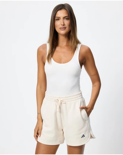 adidas Sportswear - Three Stripes Studio Fleece Loose Shorts