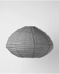 Aura Home - Cloud Fringed Linen Oval Pendant Shade