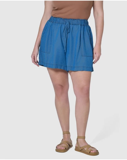 Indigo Tonic - Jadie Chambray Shorts