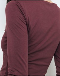 AERE - Tess Boat Neck T-Shirt