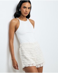 AERE - Tula Crochet Shorts