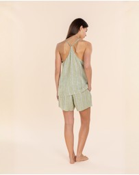Gingerlilly - Polly Linen Cami and Short Set